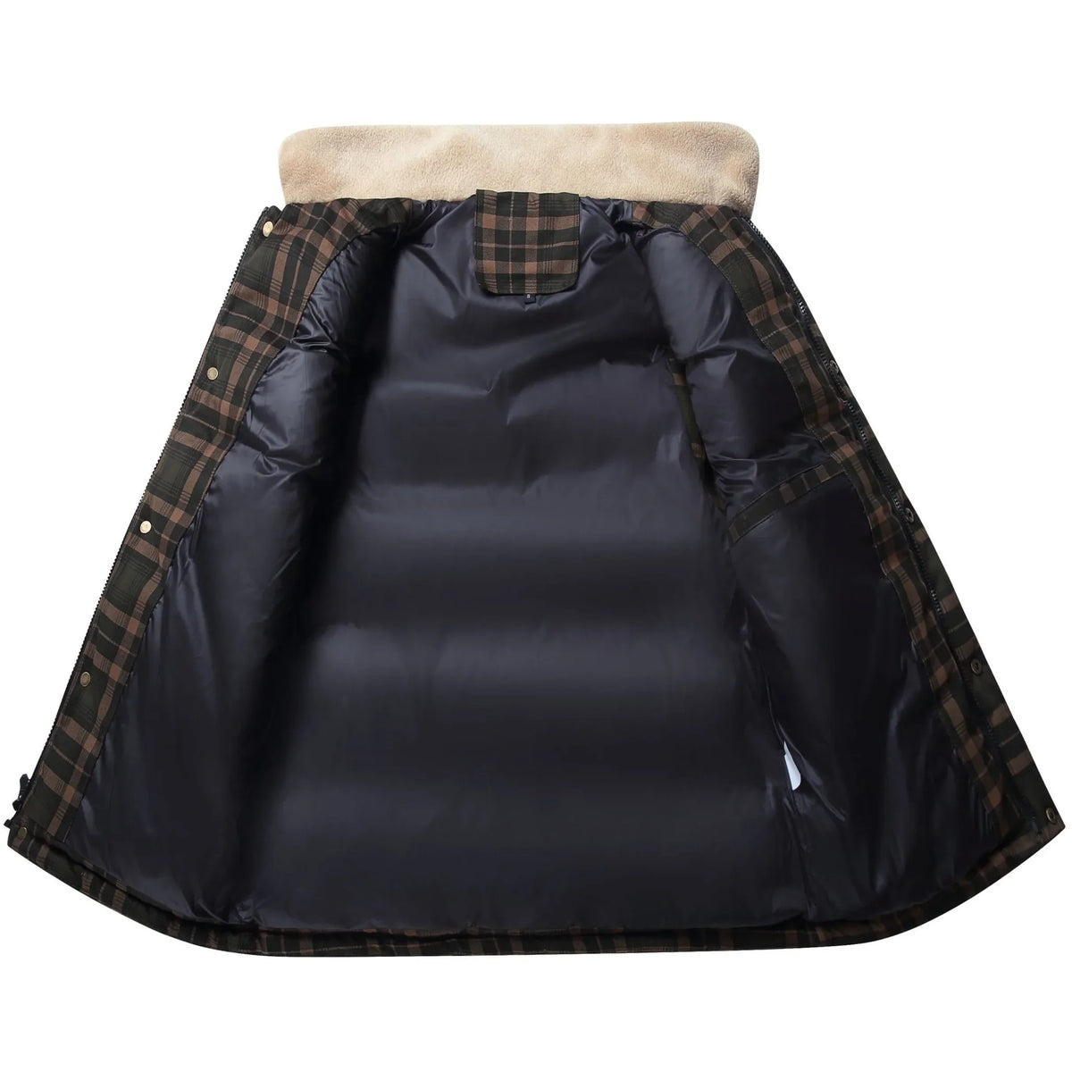 Bodywarmer met plaid patroon