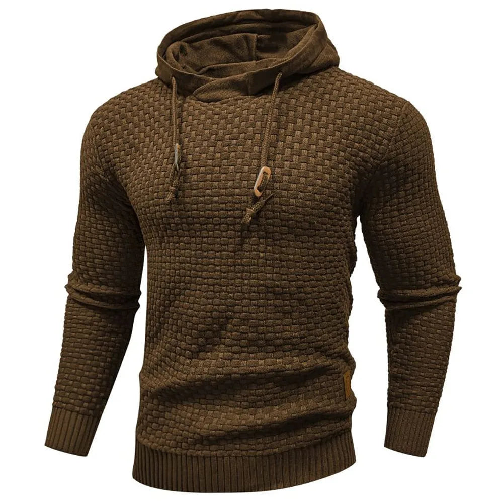 Hoodie met textuur en capuchon