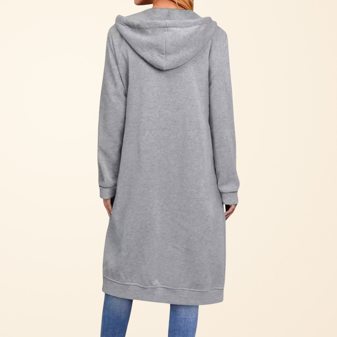 LANG ZIPPER VEST VOOR VROUWEN