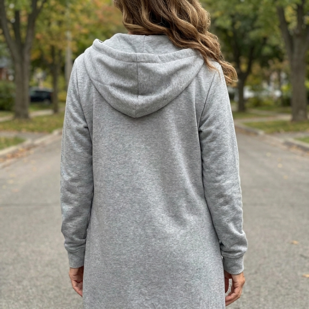 LANG ZIPPER VEST VOOR VROUWEN