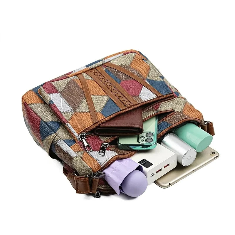 SAC PATCHWORK GEOMETRISCHE VOOR VROUWEN