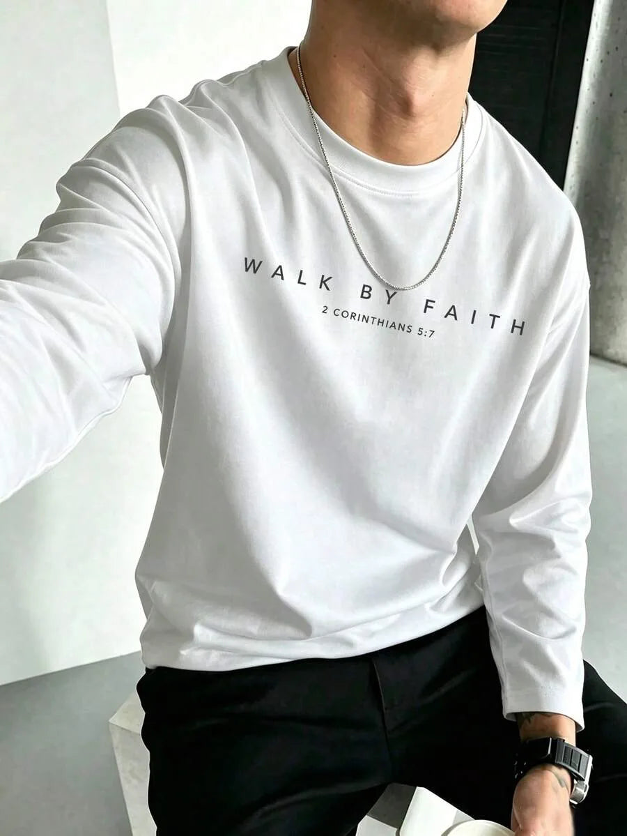 Longsleeve met gelovige print