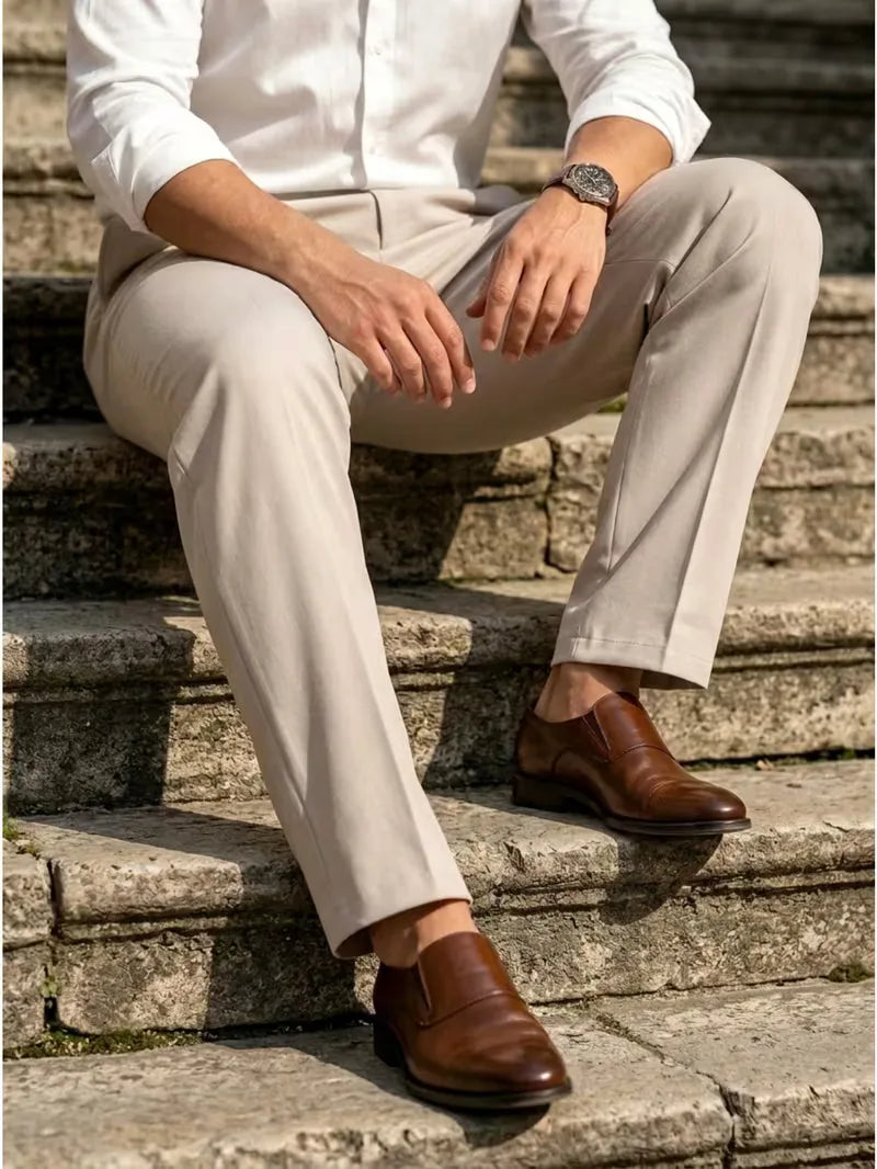 Pantalons met rechte pijpen