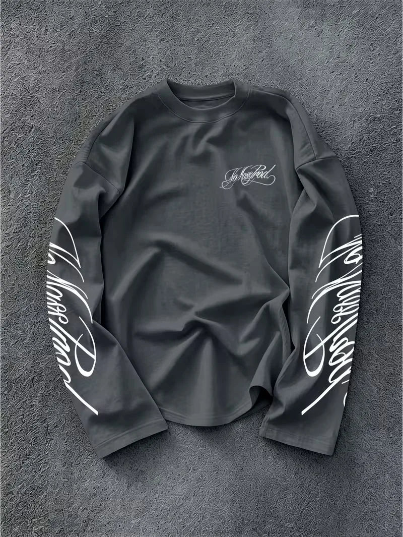 Longsleeve met geprinte tekst