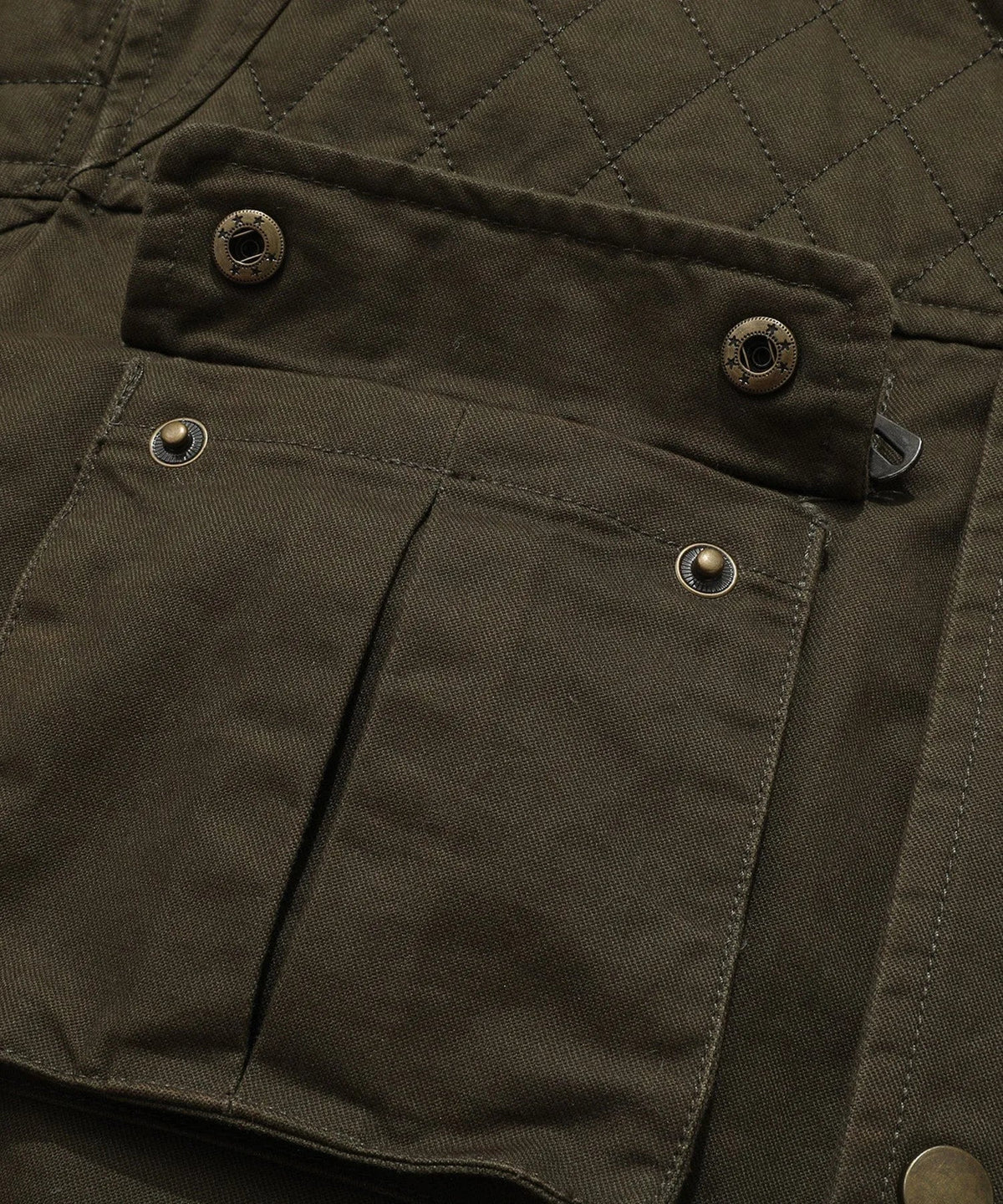 Parka met utility pockets