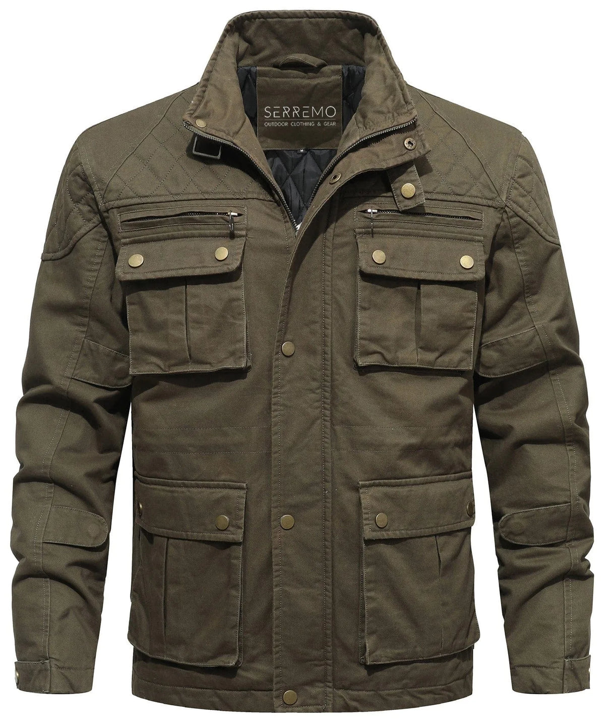 Parka met utility pockets