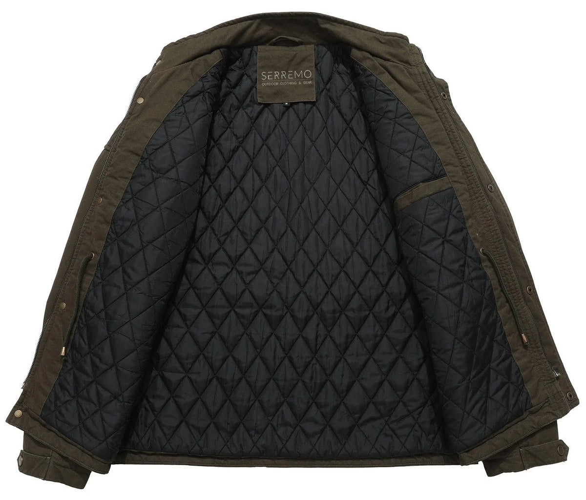 Parka met utility pockets
