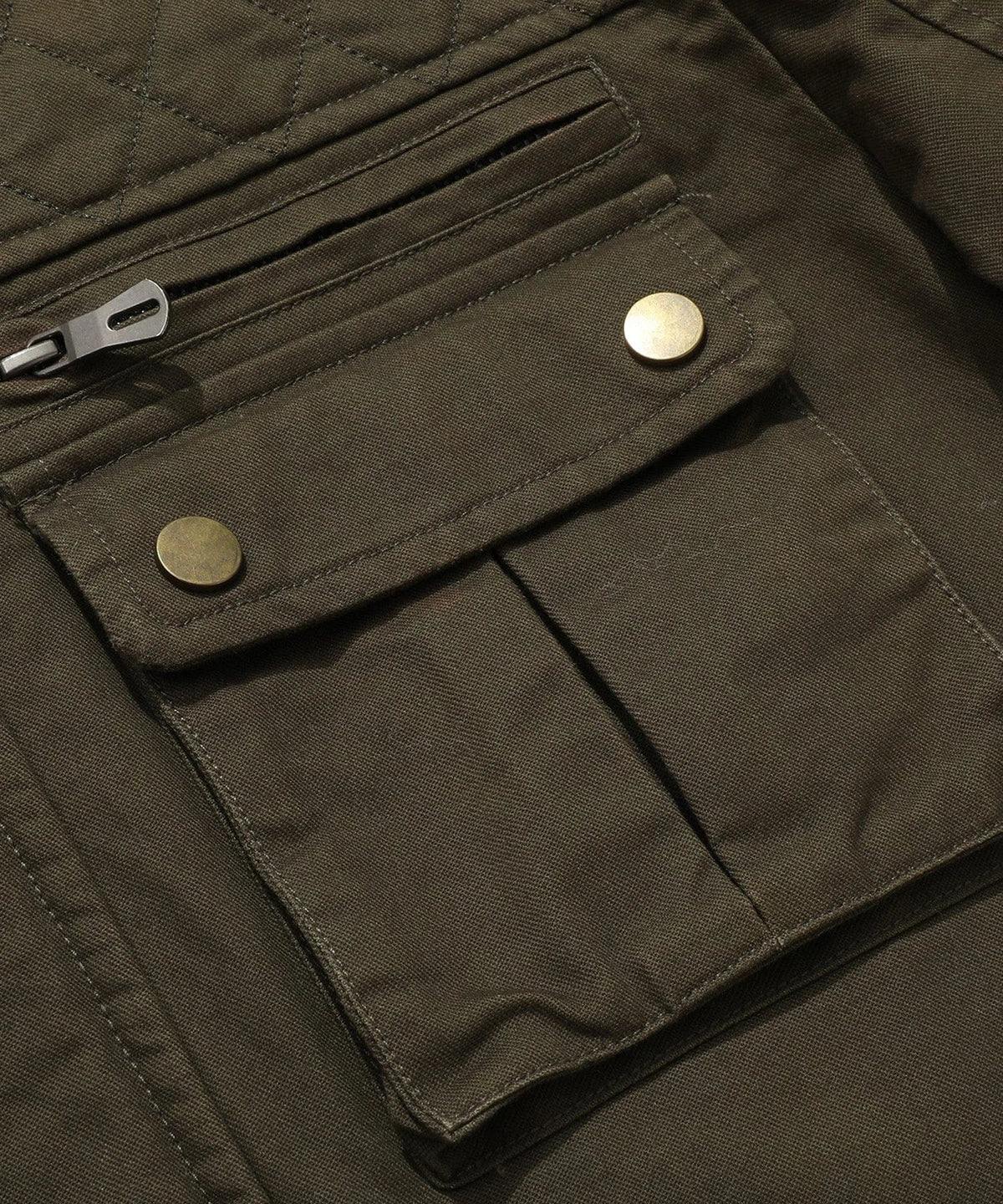 Parka met utility pockets