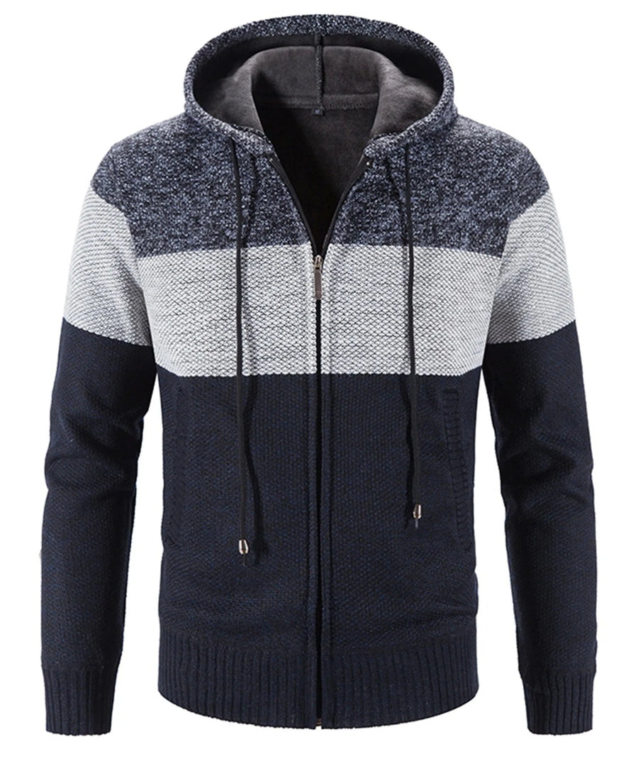 Hoodie met drie kleuren