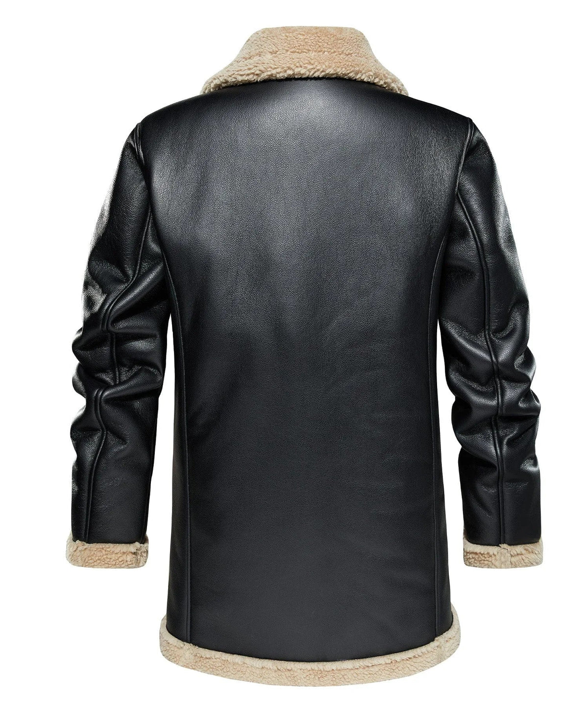 Bomberjack met faux shearling