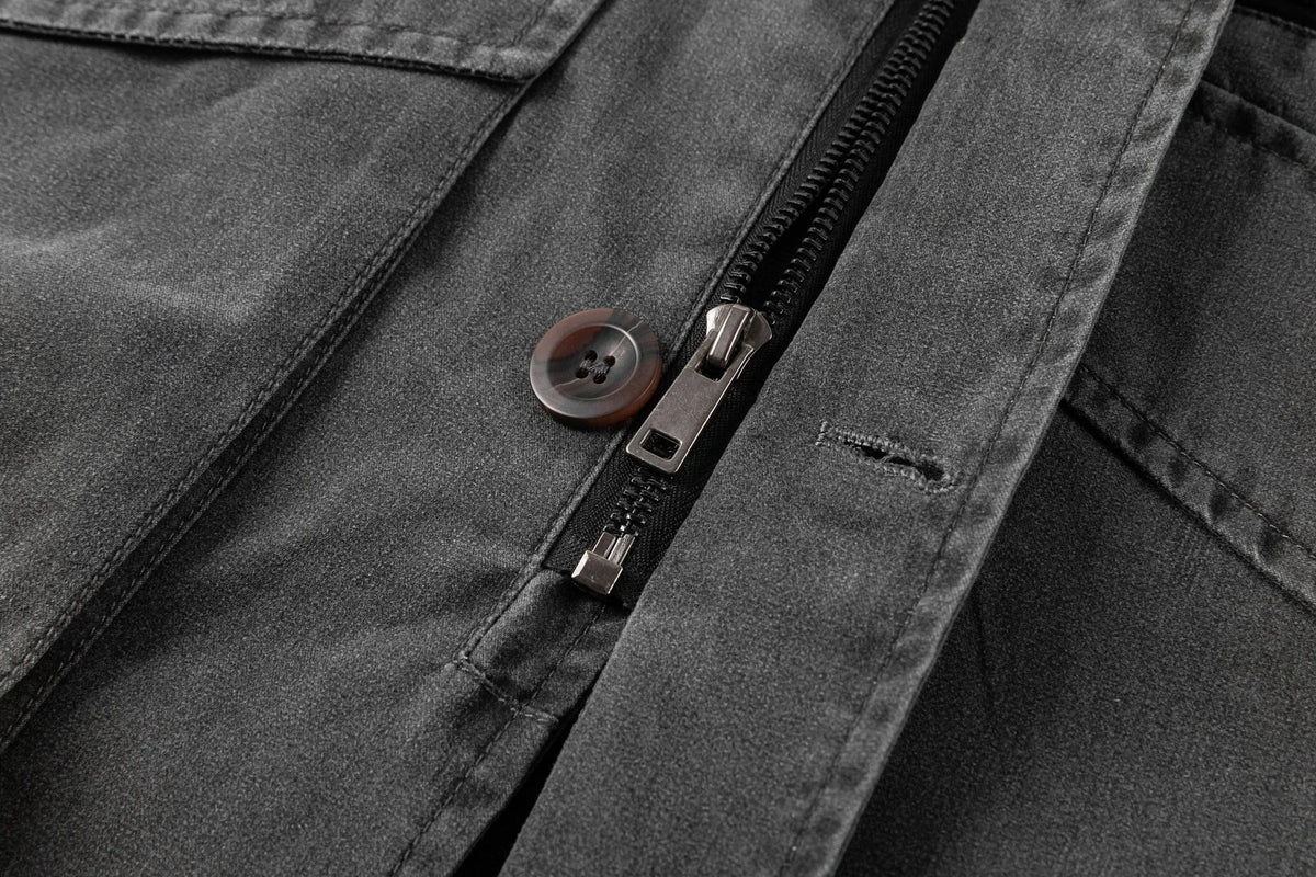 Parka met corduroy kraag