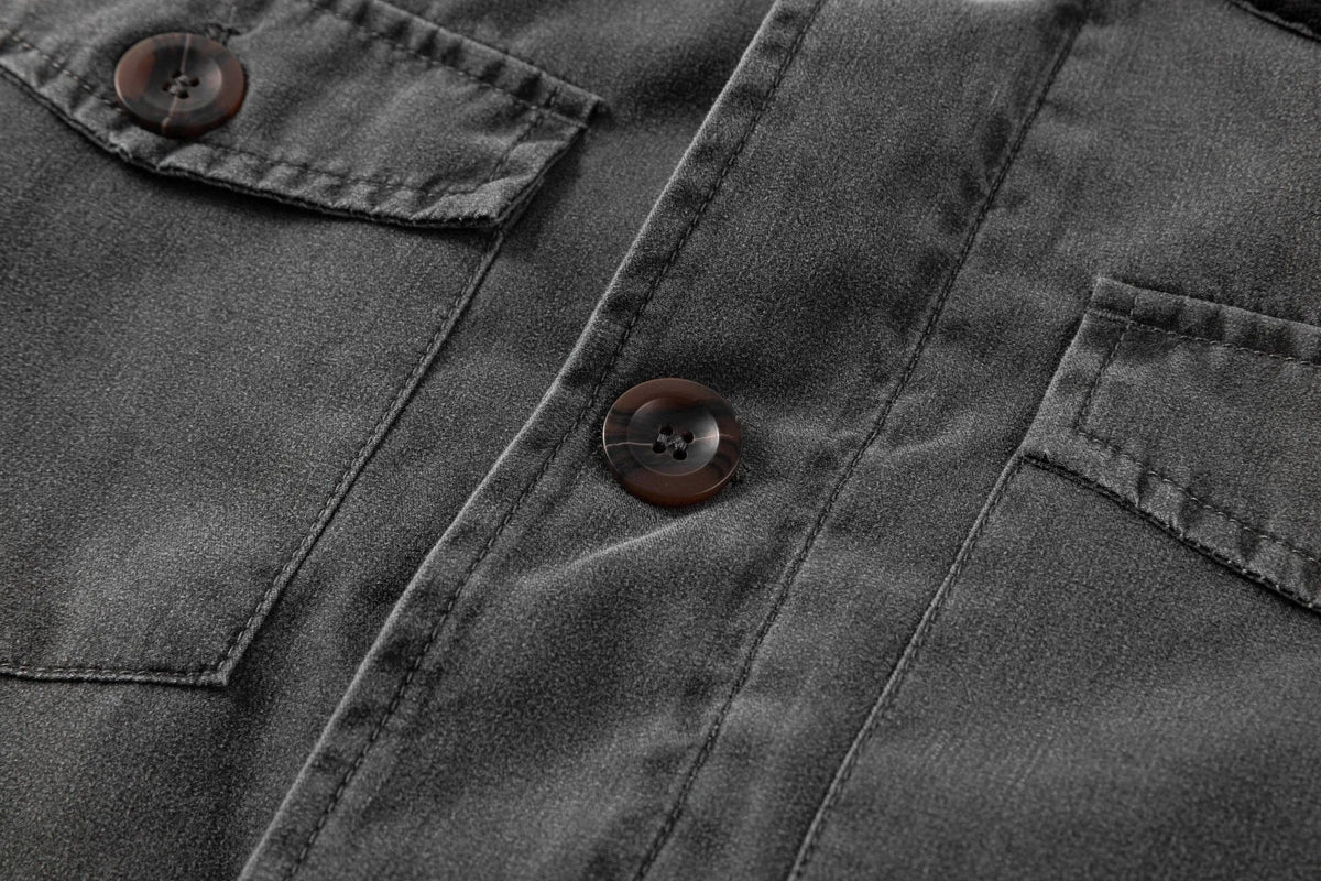 Parka met corduroy kraag
