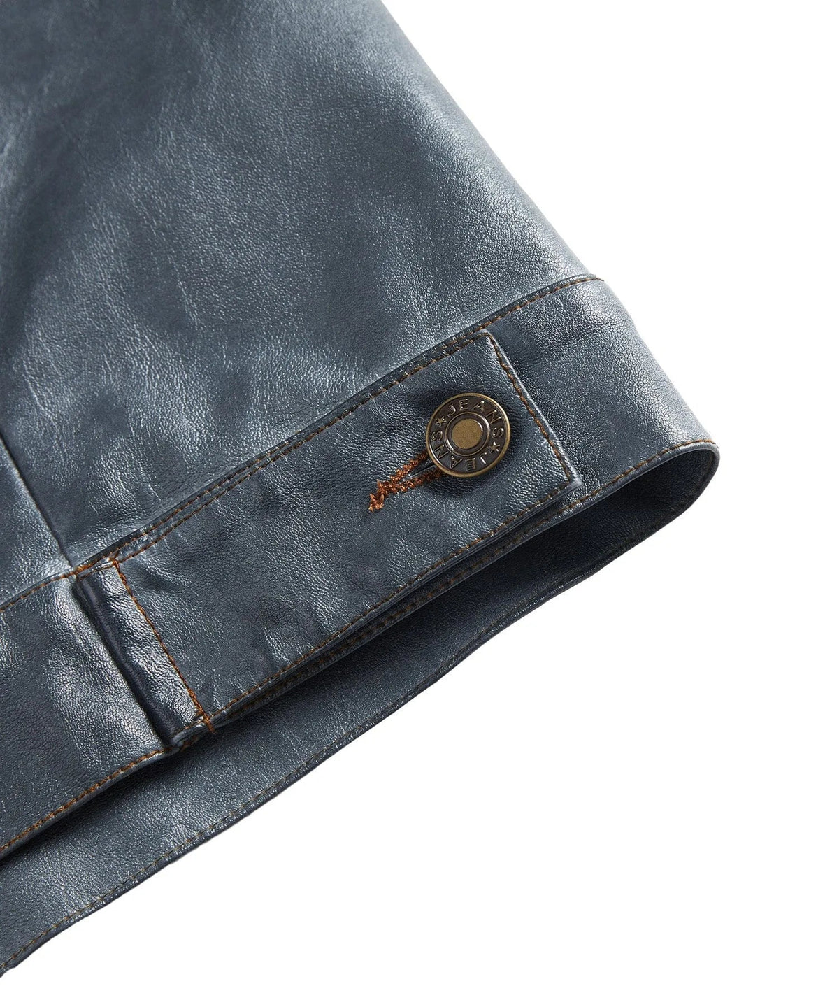 Leren jassen met button-front