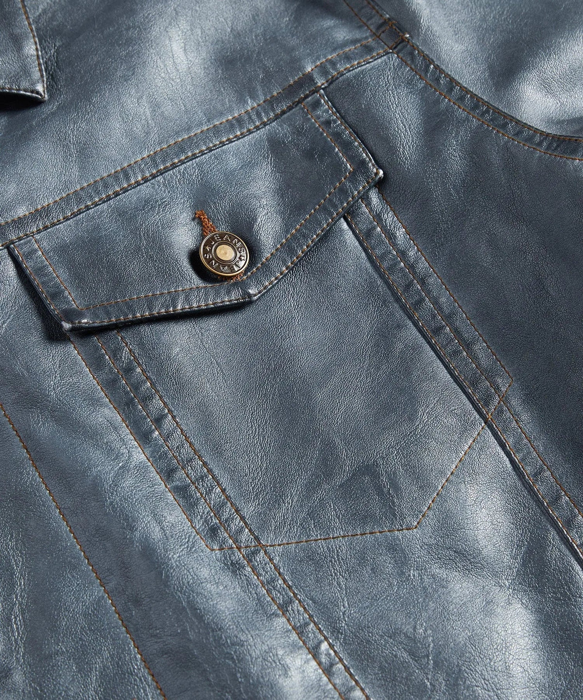 Leren jassen met button-front