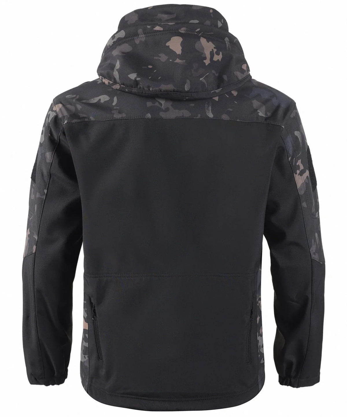 Parka met camouflage en verstelbare capuchon