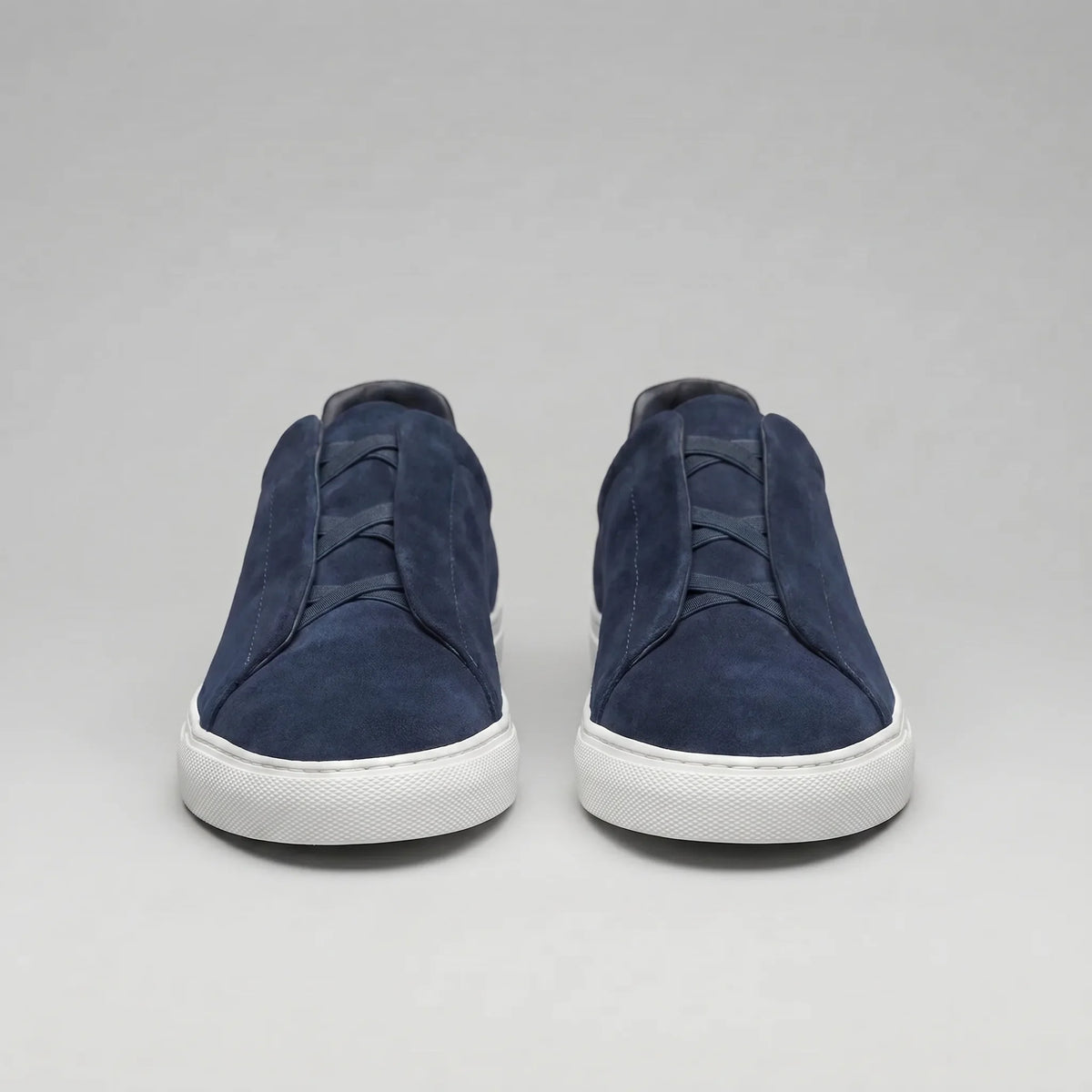Slip-on sneakers met suède