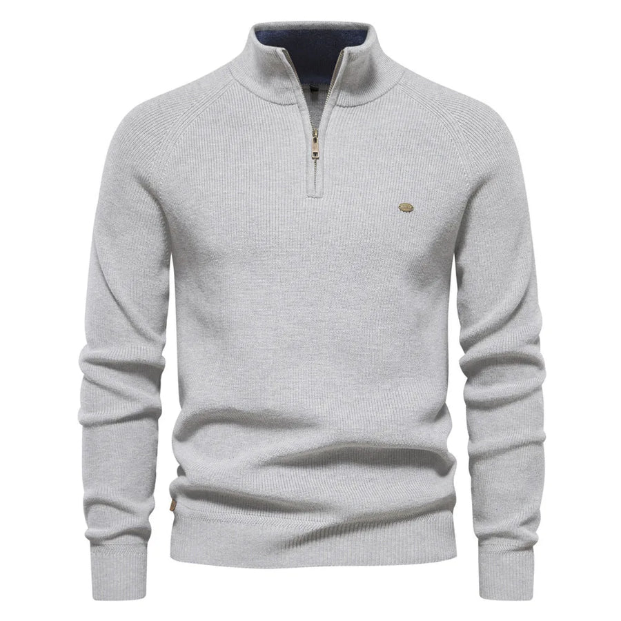 Hugo Luxe half zip trui met opstaande kraag