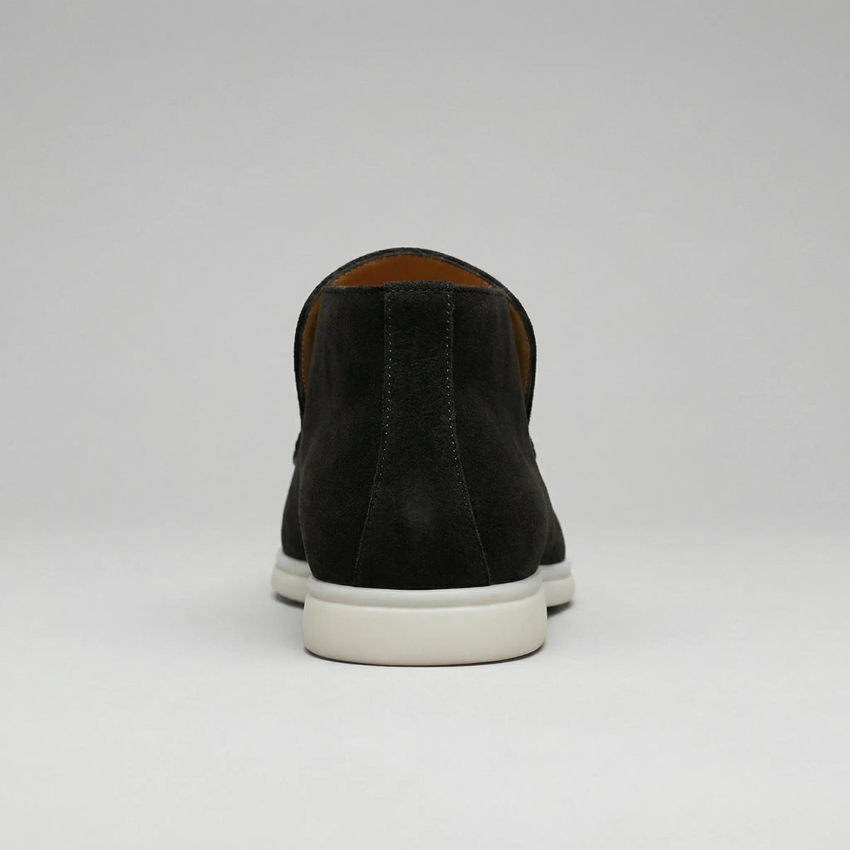 High-top suede loafers