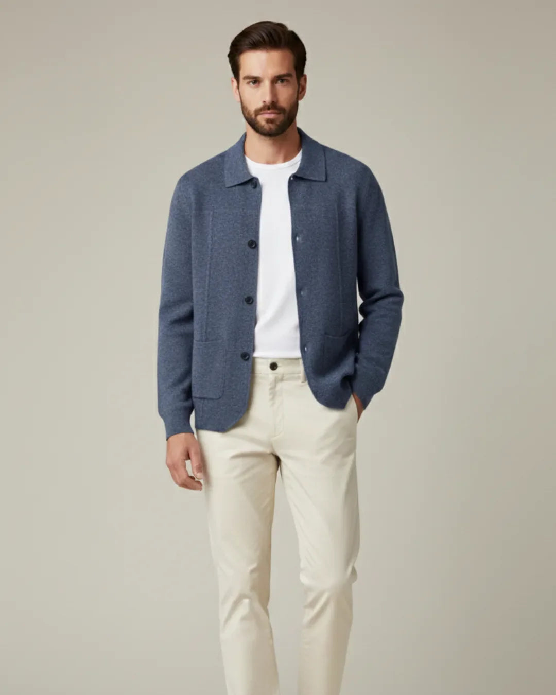 Cardigan van 100% cashmere met knoopsluiting