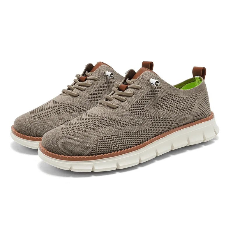 Lage sneakers met knit upper