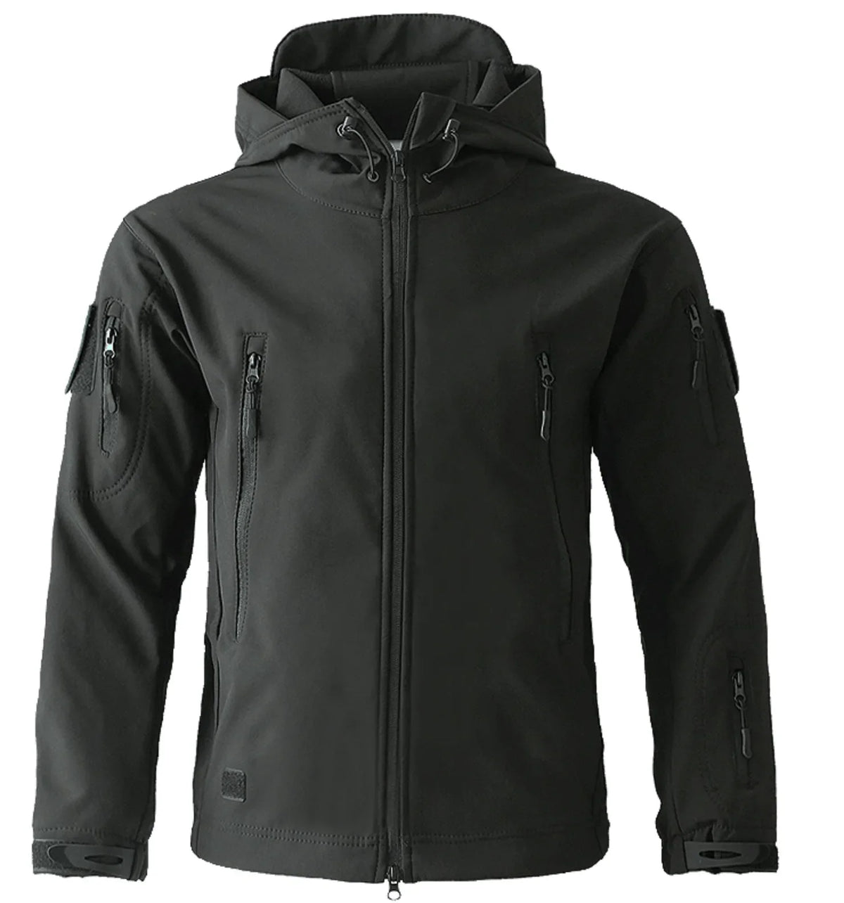 Parka met capuchon en ritszakken