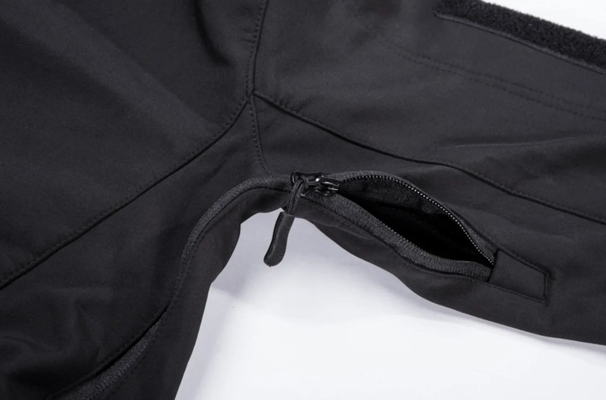 Parka met capuchon en ritszakken