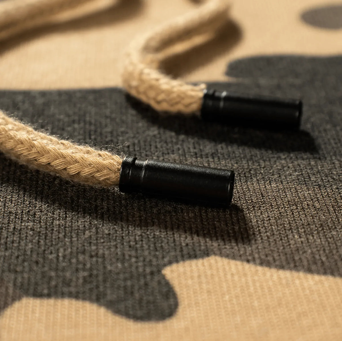 Camo hoodie met drawstring