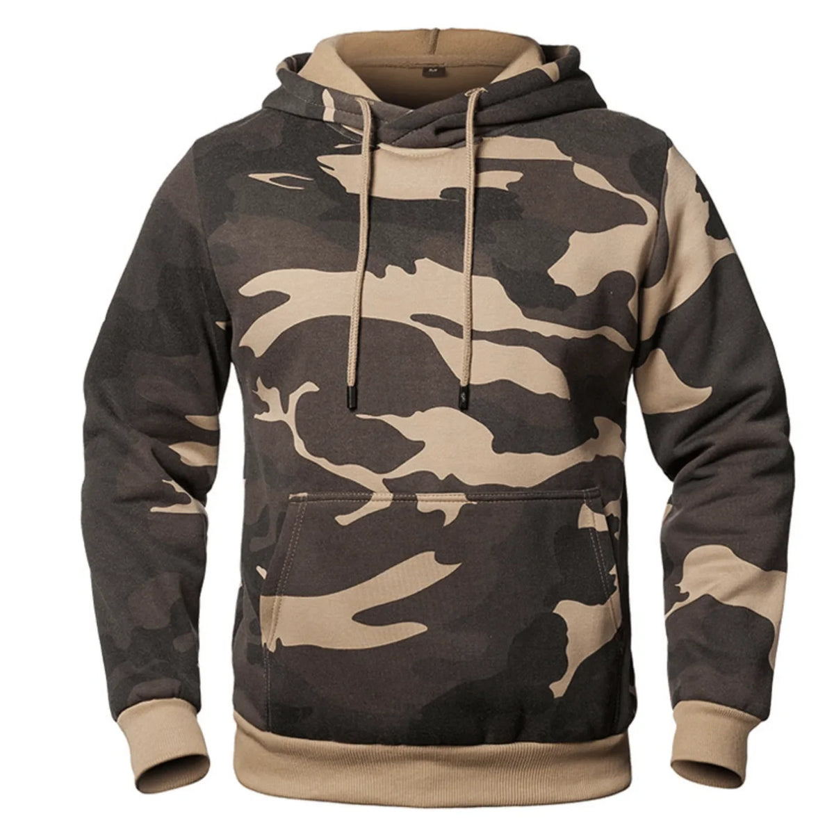 Camo hoodie met drawstring