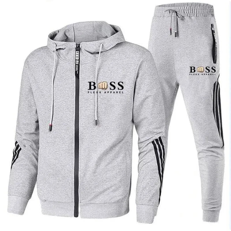 Sport trainingspak met hoodie en elastische tailleband