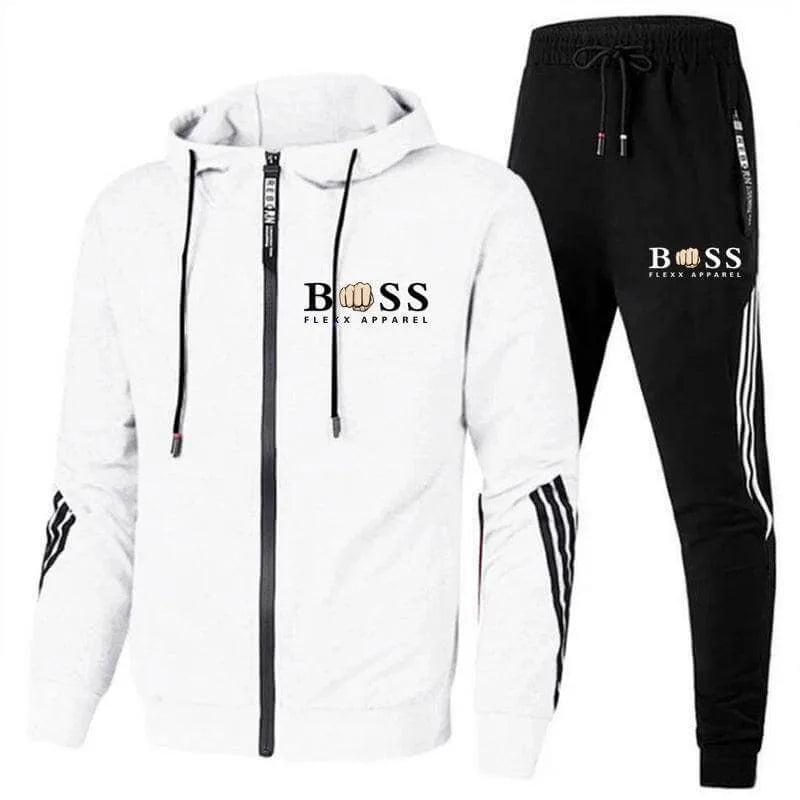 Sport trainingspak met hoodie en elastische tailleband