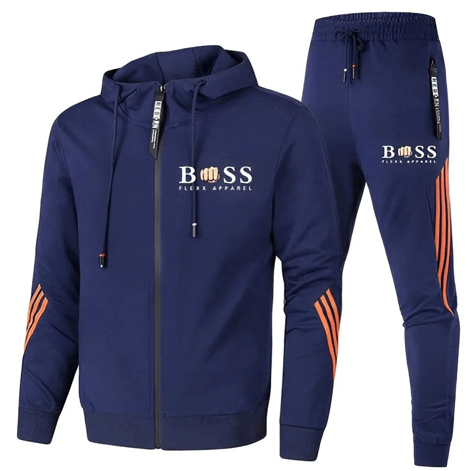 Sport trainingspak met hoodie en elastische tailleband