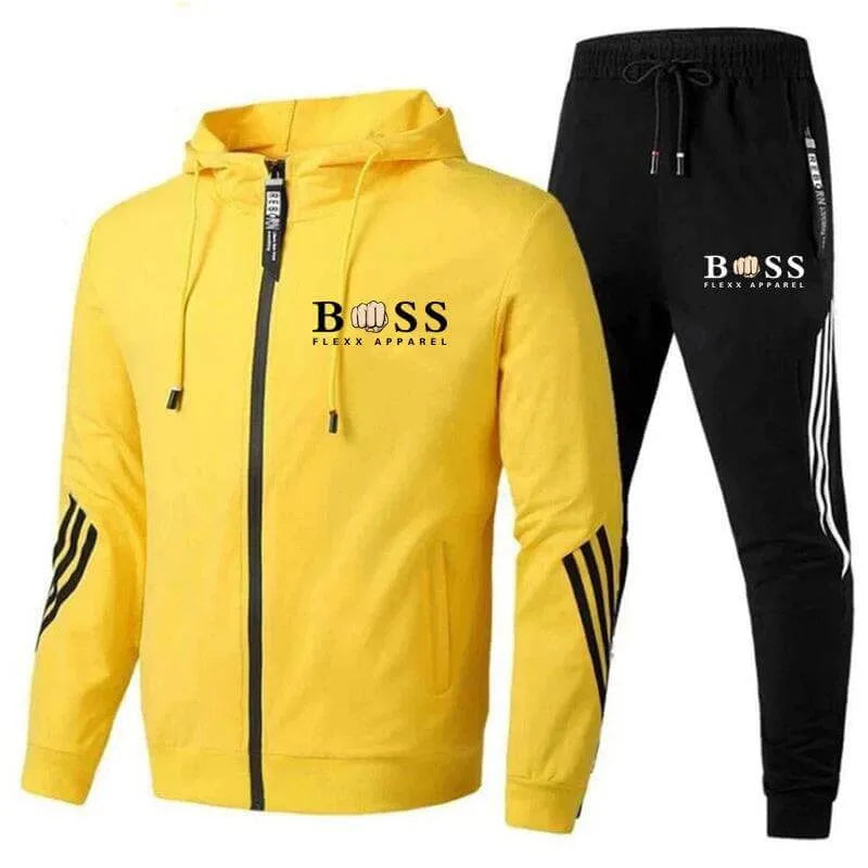 Sport trainingspak met hoodie en elastische tailleband