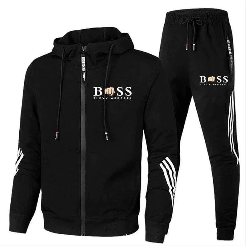 Sport trainingspak met hoodie en elastische tailleband