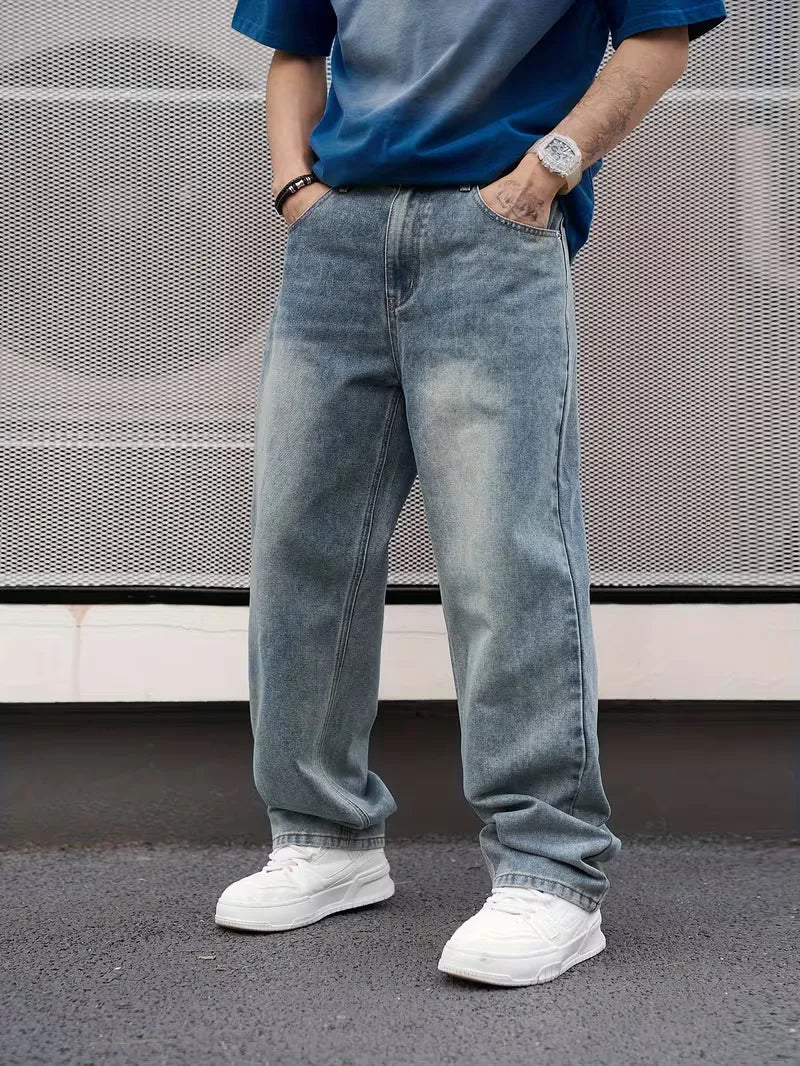 Loose fit jeans met vijf-pocket design