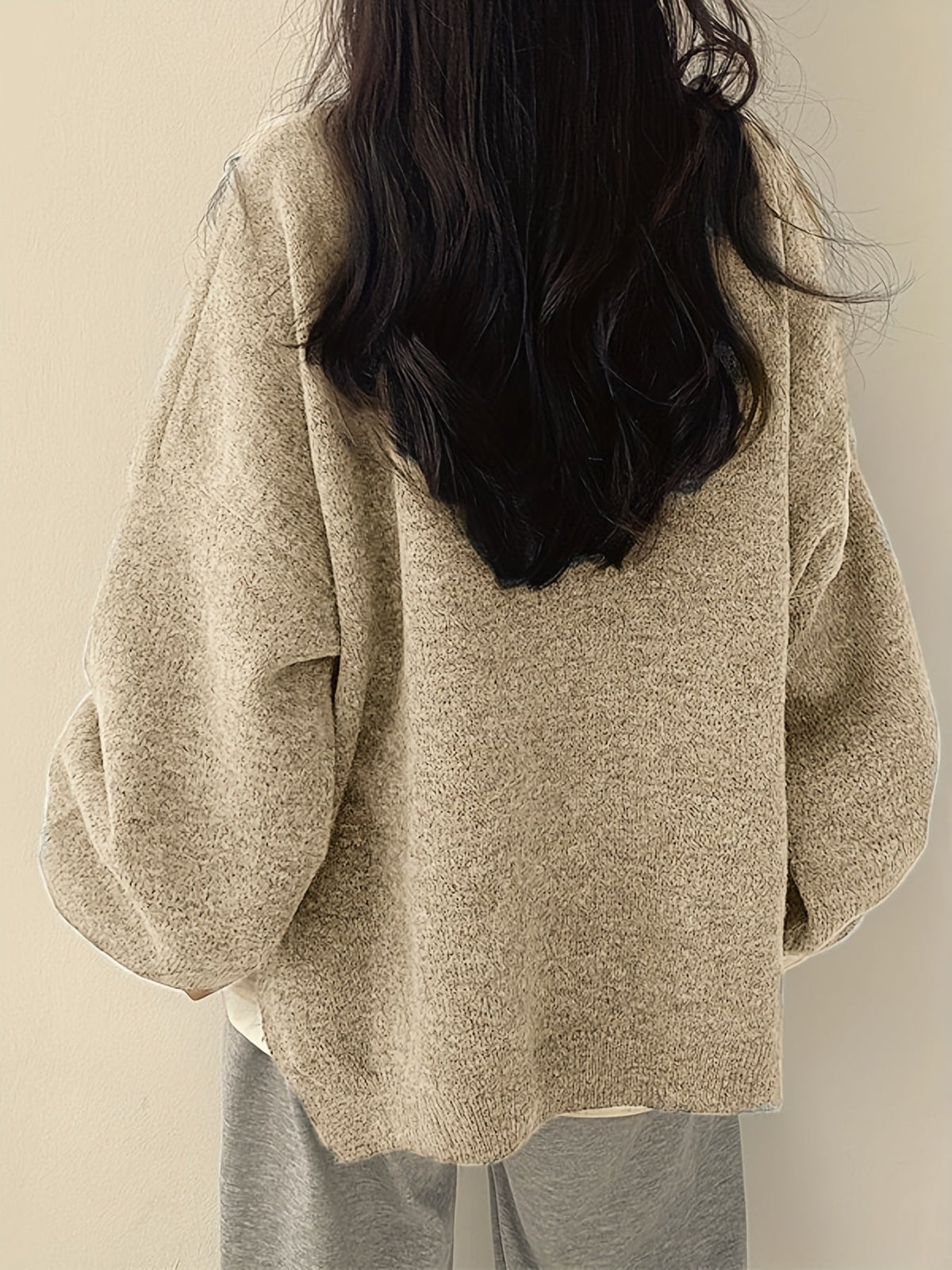 PULL MET RONDE HALS VOOR VROUWEN