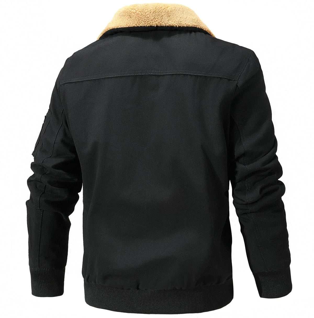 Bomberjack met shearling kraag