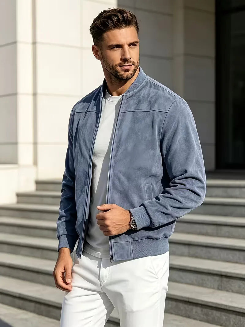 Bomberjack met baseball collar