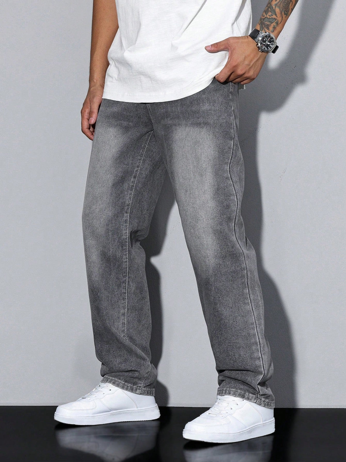 Daan | Effen kleur casual heren jeans