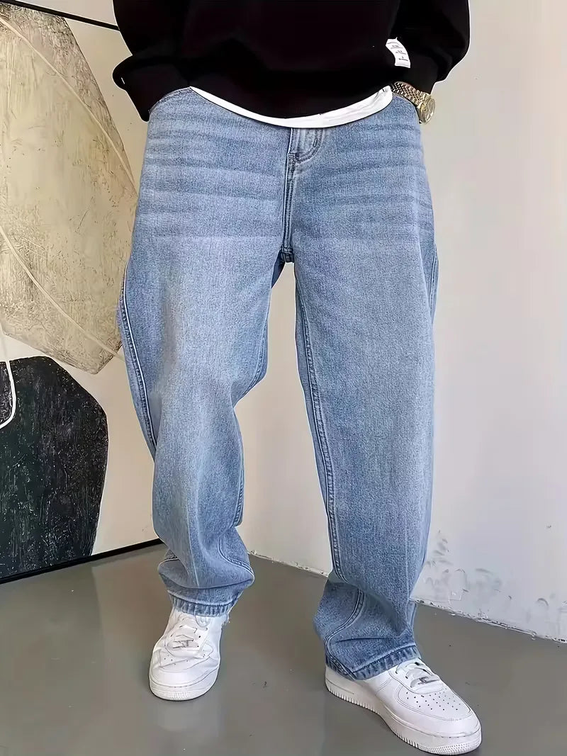 Straight jeans met vijf-pocket design