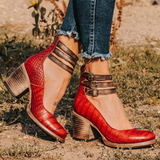 Rood Slangenprint