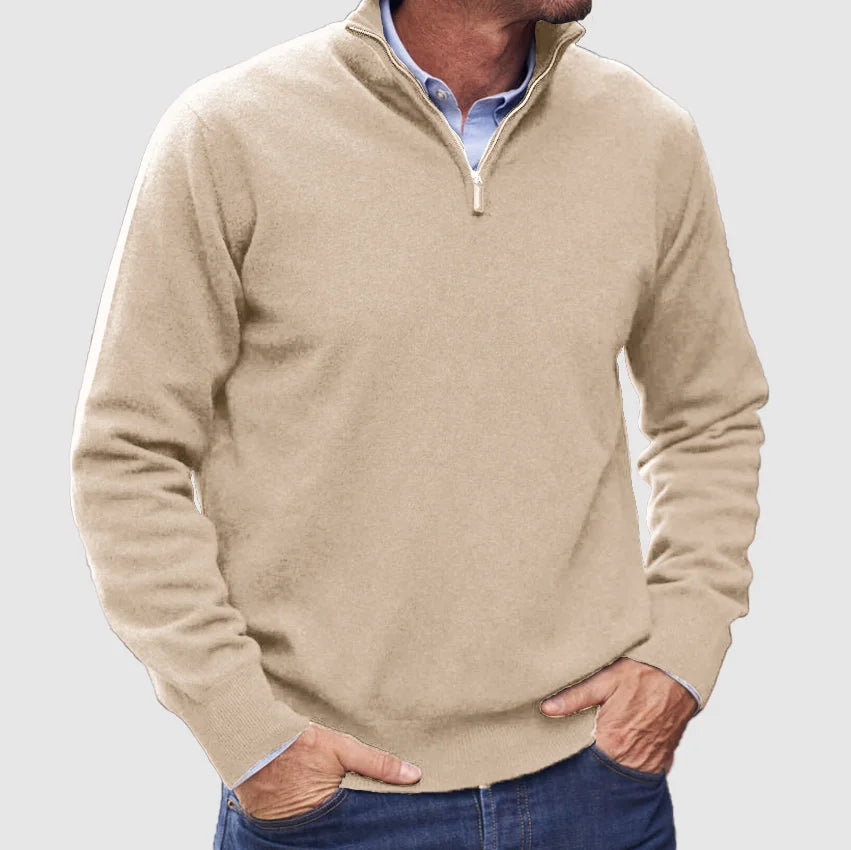 Matteo | Heren zip-up trui met rits