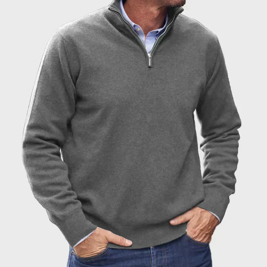 Matteo | Heren zip-up trui met rits
