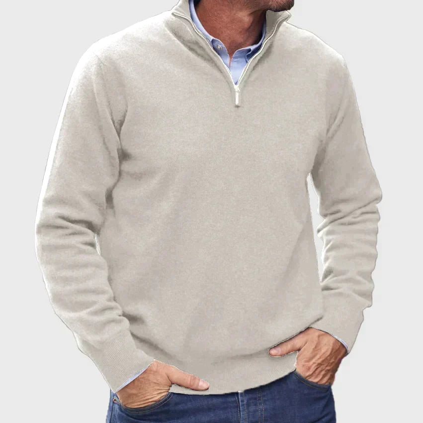 Matteo | Heren zip-up trui met rits