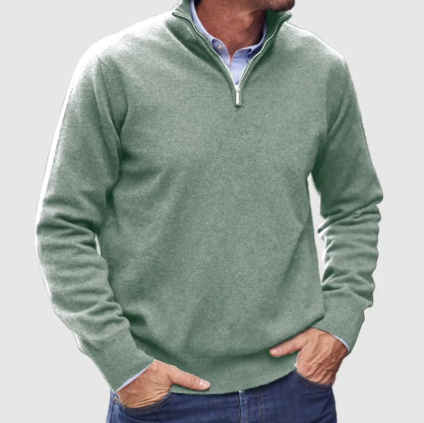 Matteo | Heren zip-up trui met rits