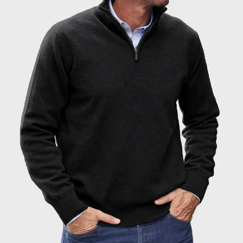 Matteo | Heren zip-up trui met rits