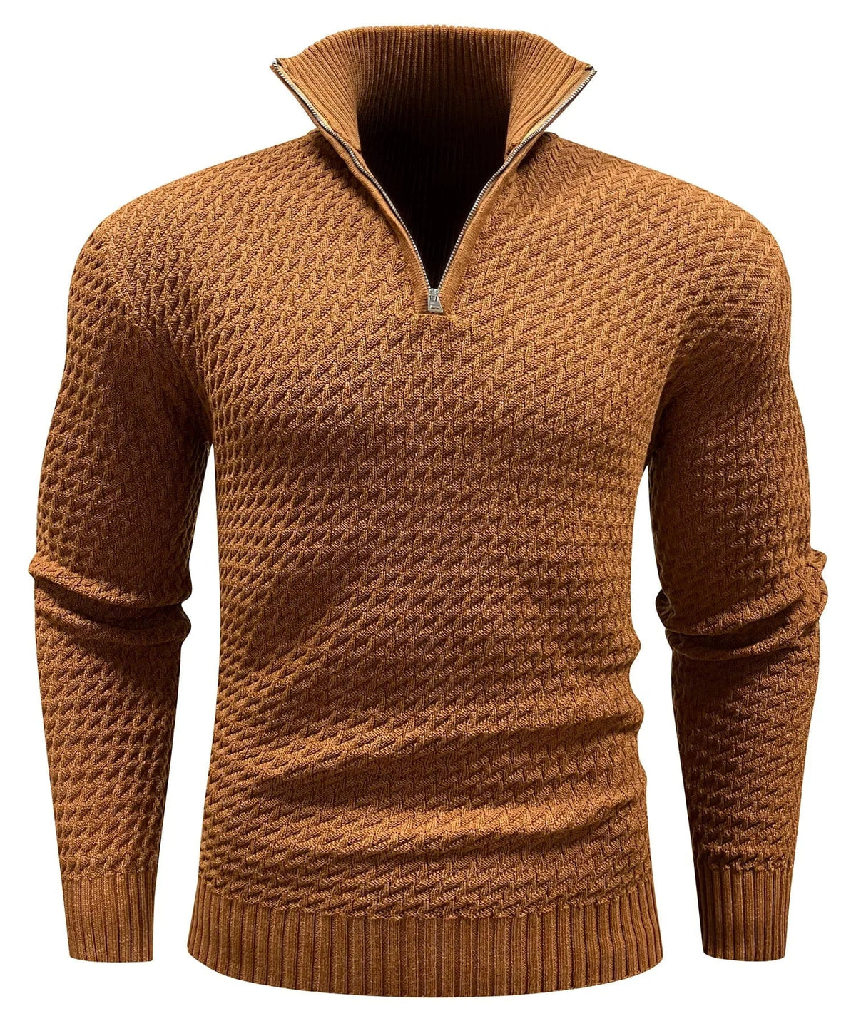 Zip-up trui met turtle