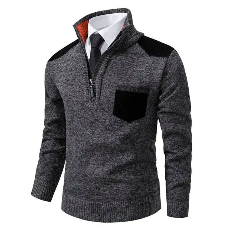 Tiesto | Pullover met kraag en borstzak