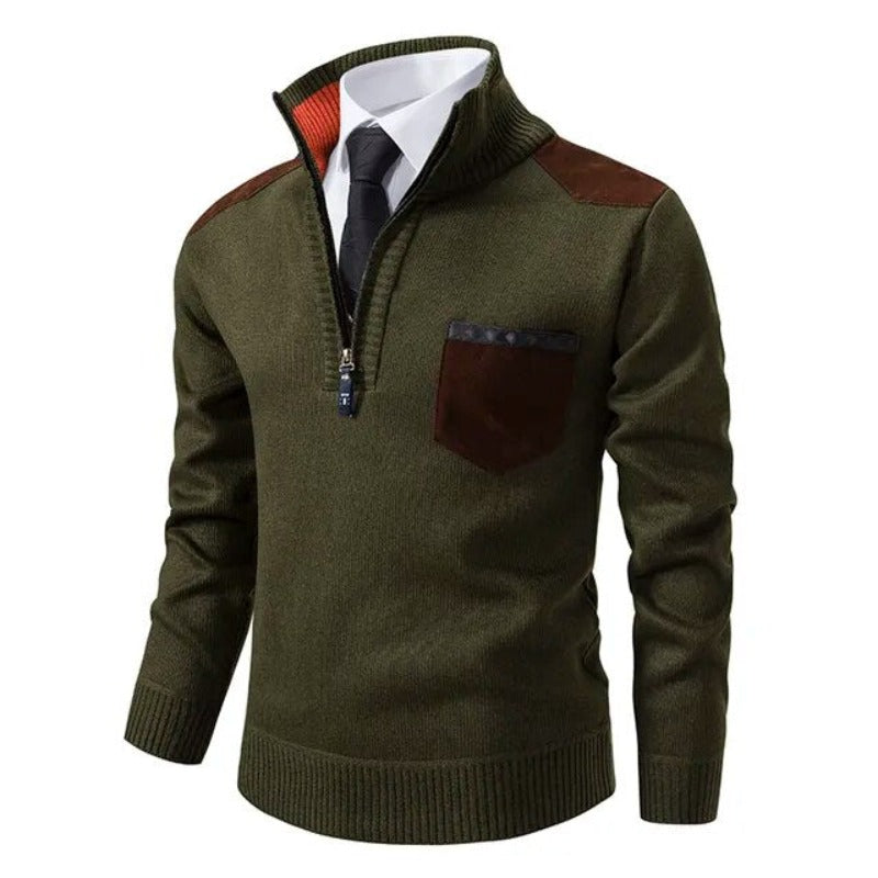Tiesto | Pullover met kraag en borstzak