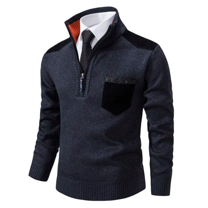 Tiesto | Pullover met kraag en borstzak