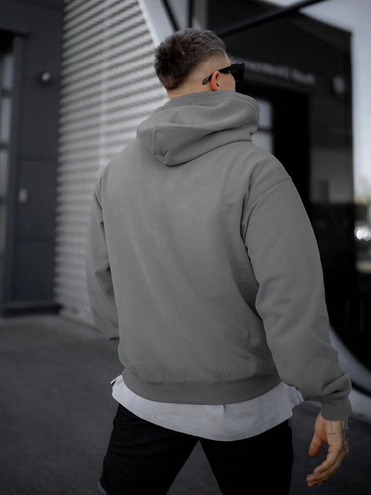 Tim | Effen kleur heren hoodie